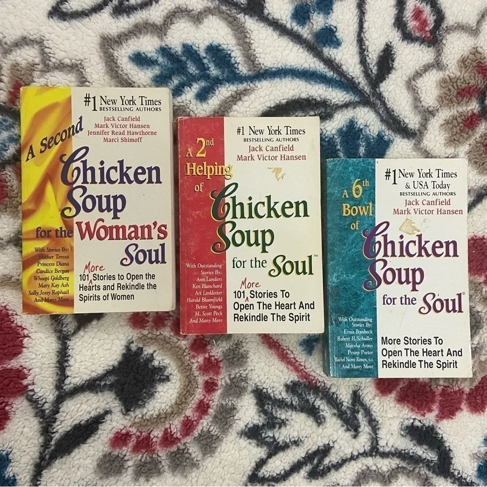 CHICKEN SOUP FOR THE SOUL 3 Books Paper Back Inspirational Soulful Heartwarming